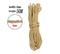 Corde À Gratter En Sisal Naturel Pour Chat,Griffe De Patte De Chat,Protecteur De Meubles,Tour D'arbre À Chat,Cadre D'escalade,Ulde Liaison Bricolage - Type 4mm-Jute(50m) #B