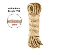 Corde À Gratter En Sisal Naturel Pour Chat,Griffe De Patte De Chat,Protecteur De Meubles,Tour D'arbre À Chat,Cadre D'escalade,Ulde Liaison Bricolage - Type 6mm-Jute(10m) #A