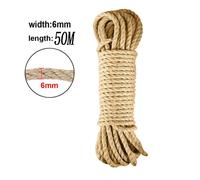 Corde À Gratter En Sisal Naturel Pour Chat,Griffe De Patte De Chat,Protecteur De Meubles,Tour D'arbre À Chat,Cadre D'escalade,Ulde Liaison Bricolage - Type 6mm-Jute(50m)