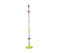 Corde d'escalade de jardin pour enfants et balançoire disque colorée 2m