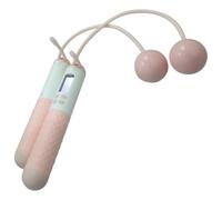 Corde à Intelligente avec Compteur, sans Fil, Balle Lestée | Poignée Ergonomique Antidérapante Abs, Usage Maison ou Salle, Rose, Lot de 1 Paire