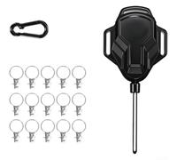 Corde à Linge Camping 9m Compacte et Légère | MÃ©canisme rÃ©tractable fluide, extension 9m, stockage compact, idÃ©al balcon et camping
