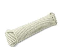 Corde à linge d'extérieur multifonction en coton tressé doux pour jardin, arts et travaux manuels | 4 mm (30 m)