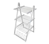 InnovaGoods Étendoir à linge électrique pliable Compak V0100467 300W 30 barres Gris