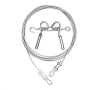 Corde à Linge en Acier Inoxydable Usage intérieur extérieur avec câble Tendeur Système, 5M