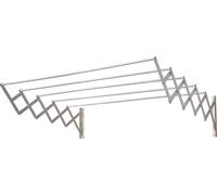 Corde à linge murale extensible en aluminium, 1,20 mètre