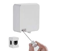 Corde à Linge Rétractable 6 Mètres Acier Inoxydable Fil à Linge Extensible Invisible Réglable Clothesline Murale Facile Installer pour Intérieur Extérieur