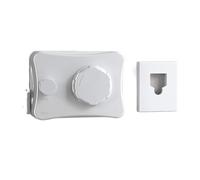 Corde à Linge rétractable de 5,1 m, Support Lavage Mural, séchage, Ligne Invisible réglable, Accessoires Salle Bain 12 * 9. ou 27.5 * 9.4 Cm(Single Line-A)