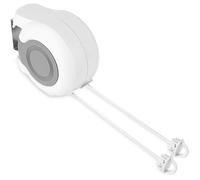Corde à Linge Rétractable Exterieur, 13m Séchoir Mural Extensible Étendoir à Linge pour Montage Mural avec 2 Corde à Linge