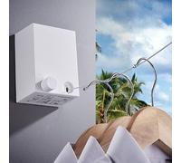 Corde À Linge Rétractable Fil Invisible Mur Cintre Intérieur Ménage Double Ligne Télescopique Sèche-Linge Cintre Pour Vêtements