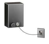 Corde à linge rétractable - Fixation murale - En acier inoxydable - Extensible - Pour intérieur et extérieur - 4,2 m
