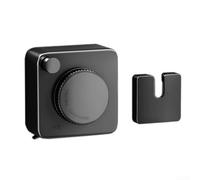 Corde à linge rétractable invisible avec câble en acier pour intérieur et extérieur - Solution de séchage sans perçage (A noir)