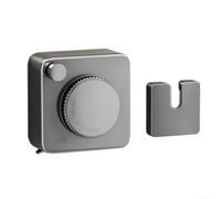 Corde à linge rétractable invisible pour le séchage intérieur et extérieur sans perçage - Câble métallique en acier pour salle de bain, balcon et usage domestique (A gris)