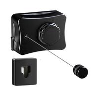 Corde à linge rétractable pour l'extérieur - 5,1 m - Montage mural - Étendoir à linge rétractable en intérieur - Pour voyage, douche, famille, amis, maison, appartement, balcon, armoire