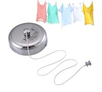 Corde à linge rétractable, réglable de 9 m, rouleau compact en acier inoxydable, câble haute performance avec design non terminé | Solution de séchage peu encombrante pour la salle de bain