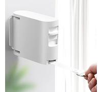 Corde à linge rétractable, réglable, extensible, pour intérieur, montage mural, séchage de vêtements, corde à linge invisible, pour salle de bain, balcon, pour l'intérieur et l'extérieur (blanc)