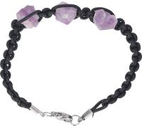 Corde à main tressée pierres de cristal irrégulières bracelet décoratif pour la décoration quotidienne ou cadeau de vacances