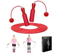 Corde à sauter 2 en 1 sans fil, corde à sauter réglable sans enchevêtrement pour le fitness pour femmes, hommes et enfants, corde à sauter lestée réglable avec roulements à billes et poignées en