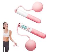 Corde à sauter avec compteur - Corde à sauter lestée réglable sans fil | Comptage numérique, poids à balle pour homme et femme