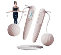 Corde à sauter avec compteur, corde à sauter sans fil, corde à sauter d'entraînement avec compteur, fournitures de sport avec écran LCD pondéré réglable pour enfants et adultes