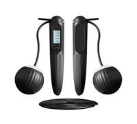 Corde à sauter avec compteur, corde à sauter sans fil - Corde à sauter sans fil avec corde à sauter d'entraînement de comptoir - Écran LCD Fournitures de sport réglables A