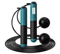 Corde à Sauter avec Compteur: WIYETY Corde à Sauter Sans Fil, Jump Rope Réglable avec Compteur Calories et Minuterie LCD écran Montrant, pour Hommes, Enfants et Adultes