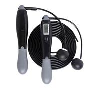 Corde à sauter avec écran LCD - Compteur de saut intelligent, conception réglable sans fil ou filaire, poignée ergonomique, construction légère de performance de vitesse | Entraînement de des ca