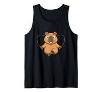 Corde à Sauter Capybara Dessin animé Mignon Cochon d'eau Fitness Design Débardeur
