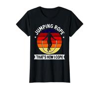 Corde à Sauter C'est comme ça Que Je Fais Face T-Shirt Graphique avec Valeur, Femme, Noir, M
