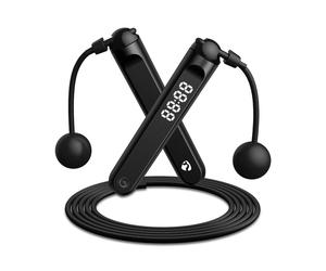 Corde à Sauter Connectée LED 2-en-1 SmartLife Sports 3m Noir