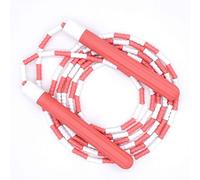 Corde à Sauter, Corde À Sauter En Bambou Motif Perlée Fantaisie Emmêlée Pour L'entraînement Aérobique Exercice Activités De Plein Air(Rot)