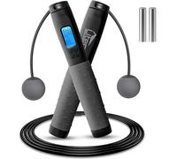 Corde À Sauter,Corde A Sauter Sport Avec Compteur De Calories Jump Rope Sans Fil Numérique Réglable Pour Fitness,Perte De Graisse,Gym.[K33]