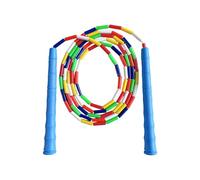 Corde à sauter d ' entraînement perlée pour | Cordon réglable léger avec poignée texturée pour la sécurité, l ' entraînement physique et le développement de la