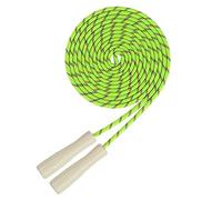 Corde à sauter de 4,8 m de long pour enfants, double corde à sauter hollandaise réglable avec poignée en bois, corde à sauter d'équipe multijoueur pour s'amuser en plein air, sport scolaire, jeu de