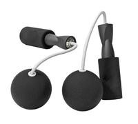 Corde à sauter de printemps pour adultes, corde à sauter sans fil pour le fitness, efficace avec les poignées recouvertes de mousse éliminées. Balle distrayante pour l'entraînement intérieur et