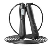 Corde à sauter de qualité supérieure, corde à sauter numérique | Corde à sauter de vitesse professionnelle, corde à sauter réglable en longueur, poignée ergonomique en cuir pour perte de poids