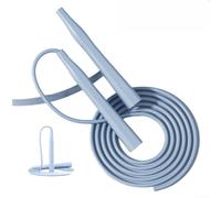 Corde à sauter d'entraînement avec longueur réglable et poignées confortables pour fitness, course, danse et performance sportive (bleu azur)