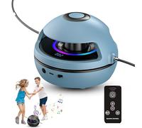Corde à sauter électronique automatique - 10 vitesses 70-160 tr/min, compteur LED et musique Bluetooth, corde à sauter intelligente avec télécommande, lumineuse pour enfants et adultes (bleu)