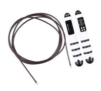 Corde à Sauter Électronique Professionnelle, Poignées Antidérapantes | Chip Magnétron Solide, Format Portable, ABS Noir, pour Exercice et Sports à Domicile