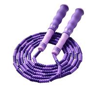 Corde à sauter en perles - Corde à sauter réglable de 2,4 m pour enfants, poignées ergonomiques pour l'entraînement, l'exercice, la gym, l'école, la maison, l'entraînement en plein air, la perte de