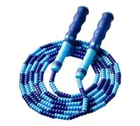 Corde à sauter en perles pour - Longueur réglable de 2,4 m, perles , poignées ergonomiques confortables, rotation fluide | Entraînement physique, école, entraînement à la maison