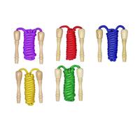 Corde à sauter Goki avec poignées en bois à visser couleur