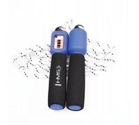 Corde À Sauter Hms Sk08 Crossfit - Bleu - Longueur De Corde 270 Cm - Légère - Équipée D'un Compteur