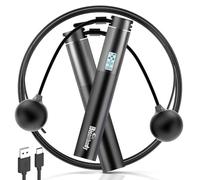 Corde à sauter intelligente avec application Bluetooth numérique avec compteur, corde à sauter sans fil et réglable de 3 m, corde à sauter fitness pour perte de poids, boxe et entraînement à domicile