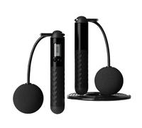 Corde à Sauter Intelligente avec Compteur, Corde à Sauter sans Fil Réglable, Corde à sauter sans corde, Corde a Sauter Fitness Homme Femmes Enfants, Crossfit Équipement d'Entraînement (A+Balles)