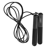 Corde à Sauter Intelligente Noire Compteur, Acier et Pvc pour Adultes