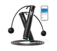 Corde à sauter intelligente RENPHO Q008 2-en-1 Bluetooth LCD 3 m Noir, comptage des sauts calories et mode sans fil