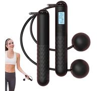 Corde à sauter lestée pour fitness | Corde à sauter d'entraînement physique | Comptage numérique, poids à balle pour homme et femme