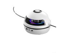 Corde à sauter musicale avec lumières LED et haut-parleur intégré, corde à sauter à vitesse réglable pour fitness, exercice en plein air et enfants, corde à sauter lumineuse avec musique (blanc)