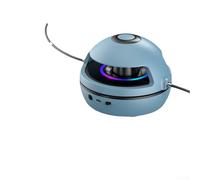Corde à sauter musicale lumineuse à LED avec haut-parleur intégré 70-160 tr/min vitesse réglable pour enfants et adultes entraînement à domicile (bleu)